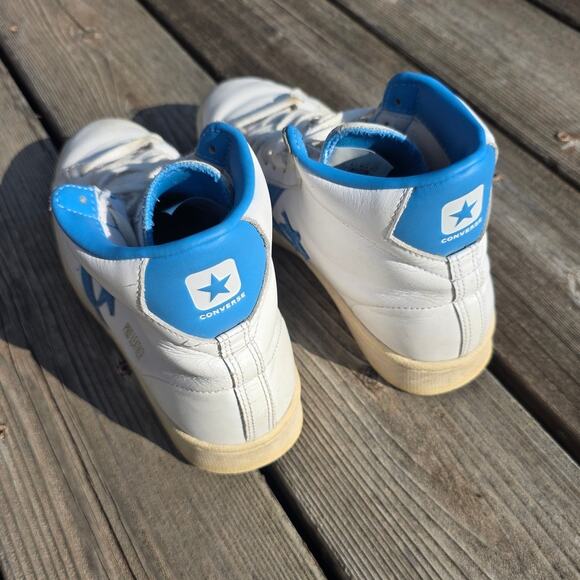 Converse Pro Leather Hi "White Coast Blue (UNC)" - Picture 5 of 7
